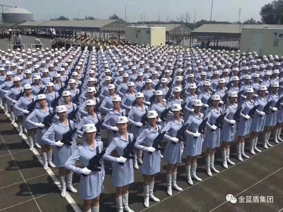 巾帼不让须眉--金蓝盾女员工于洋阅兵展风采(图7)