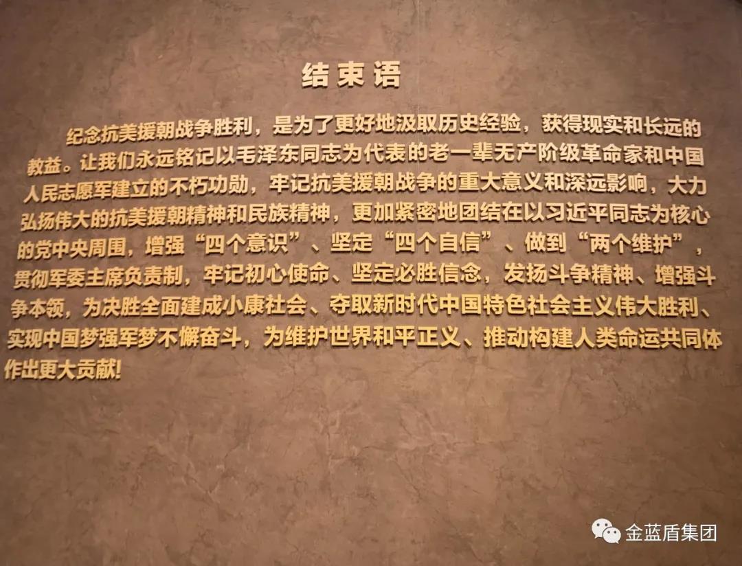 金蓝盾组织员工参观“纪念中国人民志愿军抗美援朝出国作战七十周年”主题展览活动(图9)